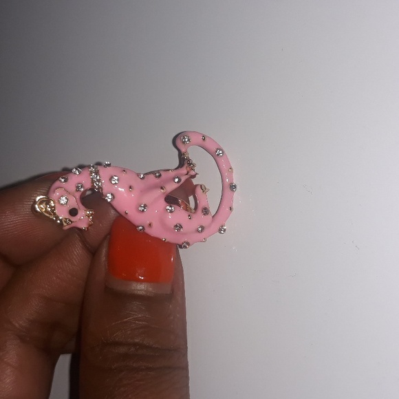 Rhinstone Laughing Highhena Brooch - Picture 3 of 6